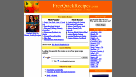 What Freequickrecipes.com website looked like in 2023 (1 year ago)