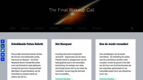 What Finalwakeupcall.info website looked like in 2023 (1 year ago)