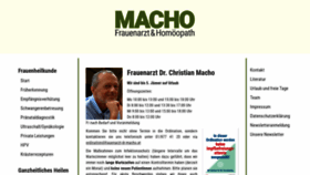 What Frauenarzt-dr-macho.at website looked like in 2023 (1 year ago)