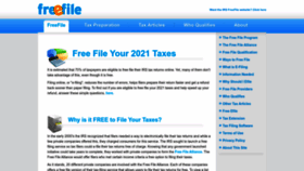 What Freefile.com website looked like in 2023 (1 year ago)