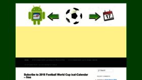 What Football-calendar.com website looked like in 2023 (1 year ago)