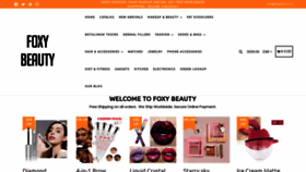 What Foxybeauty.co.za website looked like in 2023 (1 year ago)