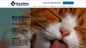 What Fourpawsvetclinic.com website looked like in 2023 (1 year ago)