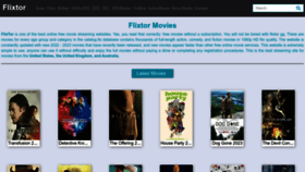 What Flixtor.stream website looked like in 2023 (1 year ago)