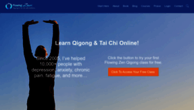 What Flowingzen.com website looked like in 2023 (2 years ago)