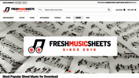 What Freshmusicsheets.com website looked like in 2023 (1 year ago)