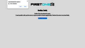 What Firstonetv.eu website looked like in 2023 (3 years ago)