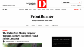 What Frontburner.dmagazine.com website looked like in 2023 (1 year ago)