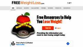 What Freeweightloss.com website looked like in 2023 (1 year ago)