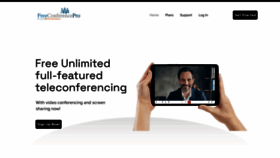 What Freeconferencepro.com website looked like in 2023 (1 year ago)