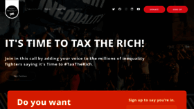 What Fightinequality.org website looked like in 2023 (1 year ago)
