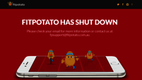 What Fitpotato.com.au website looked like in 2023 (1 year ago)