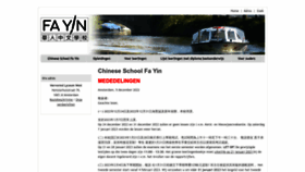 What Fayinschool.nl website looked like in 2023 (1 year ago)