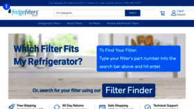 What Fridgefilters.com website looked like in 2023 (1 year ago)