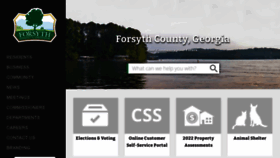 What Forsythco.com website looked like in 2023 (1 year ago)