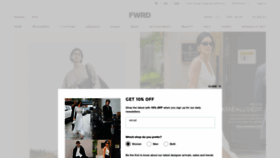 What Fwrd.com website looked like in 2023 (1 year ago)