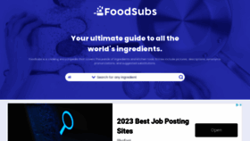 What Foodsubs.com website looked like in 2023 (1 year ago)