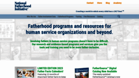 What Fatherhood.org website looked like in 2023 (1 year ago)