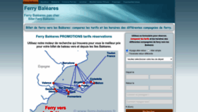 What Ferry-baleares.fr website looked like in 2023 (1 year ago)