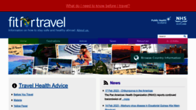What Fitfortravel.nhs.uk website looked like in 2023 (1 year ago)