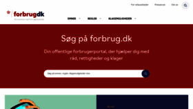 What Forbrug.dk website looked like in 2023 (1 year ago)