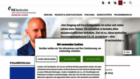 What Fiz-karlsruhe.de website looked like in 2023 (1 year ago)