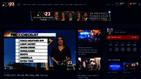 What Fox23.com website looked like in 2023 (1 year ago)