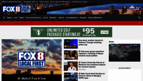 What Fox8live.com website looked like in 2023 (2 years ago)
