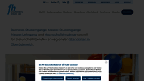 What Fh-gesundheitsberufe.at website looked like in 2023 (1 year ago)
