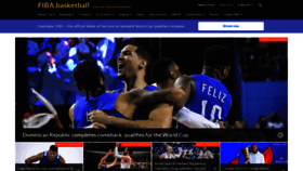 What Fiba.com website looked like in 2023 (1 year ago)