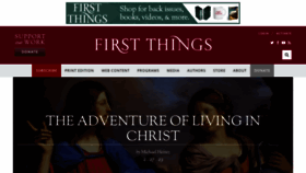 What Firstthings.com website looked like in 2023 (1 year ago)