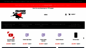 What Followerheld.de website looked like in 2023 (3 years ago)