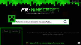 What Fr-minecraft.net website looked like in 2023 (1 year ago)