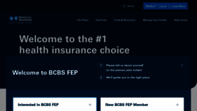 What Fepblue.org website looked like in 2023 (1 year ago)