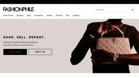 What Fashionphile.com website looked like in 2023 (1 year ago)