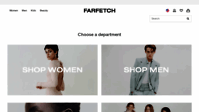 What Farfetch.com website looked like in 2023 (1 year ago)