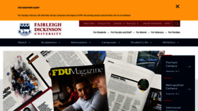 What Fdu.edu website looked like in 2023 (1 year ago)
