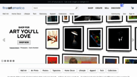 What Fineartamerica.com website looked like in 2023 (1 year ago)