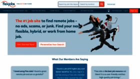 What Flexjobs.com website looked like in 2023 (1 year ago)