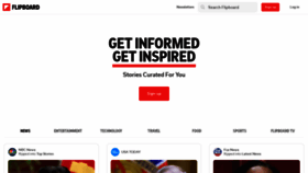 What Flipboard.com website looked like in 2023 (1 year ago)