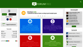What Forumfree.it website looked like in 2023 (1 year ago)