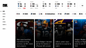 What Foxsports.com website looked like in 2023 (1 year ago)