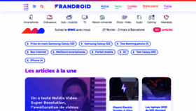 What Frandroid.com website looked like in 2023 (1 year ago)