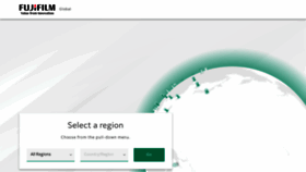 What Fujifilm.com website looked like in 2023 (1 year ago)