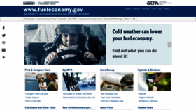 What Fueleconomy.gov website looked like in 2023 (1 year ago)
