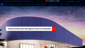 What Fullerton.edu website looked like in 2023 (1 year ago)