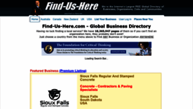 What Find-us-here.com website looked like in 2023 (1 year ago)