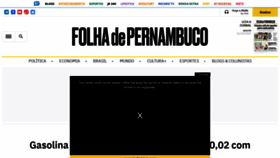 What Folhape.com.br website looked like in 2023 (1 year ago)