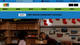 What Fortwayneschools.org website looked like in 2023 (1 year ago)