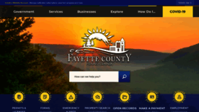 What Fayettecountypa.org website looked like in 2023 (1 year ago)